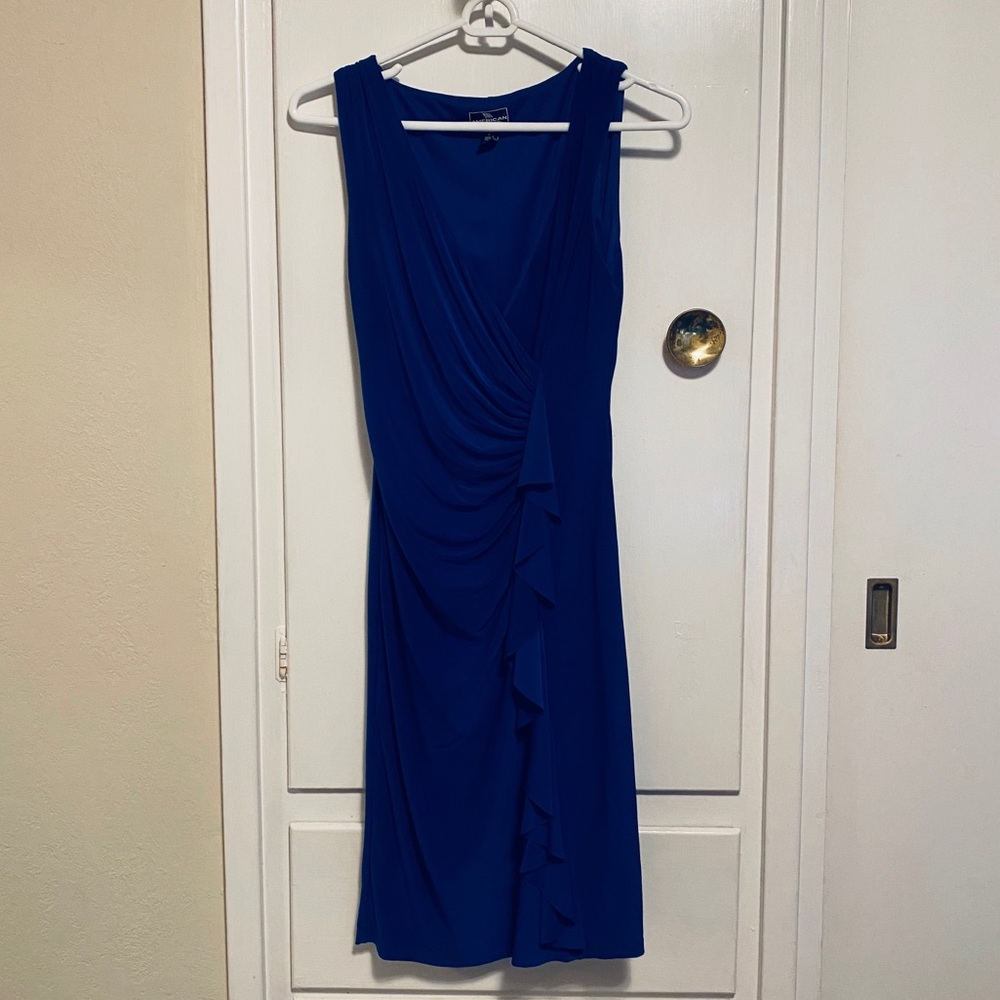 American Living Cap-Sleeved Ruffled Dress